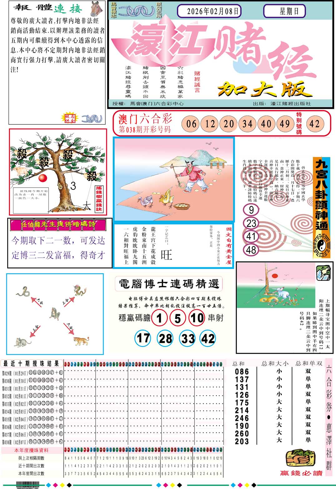 039期濠江赌经A加大版[图]