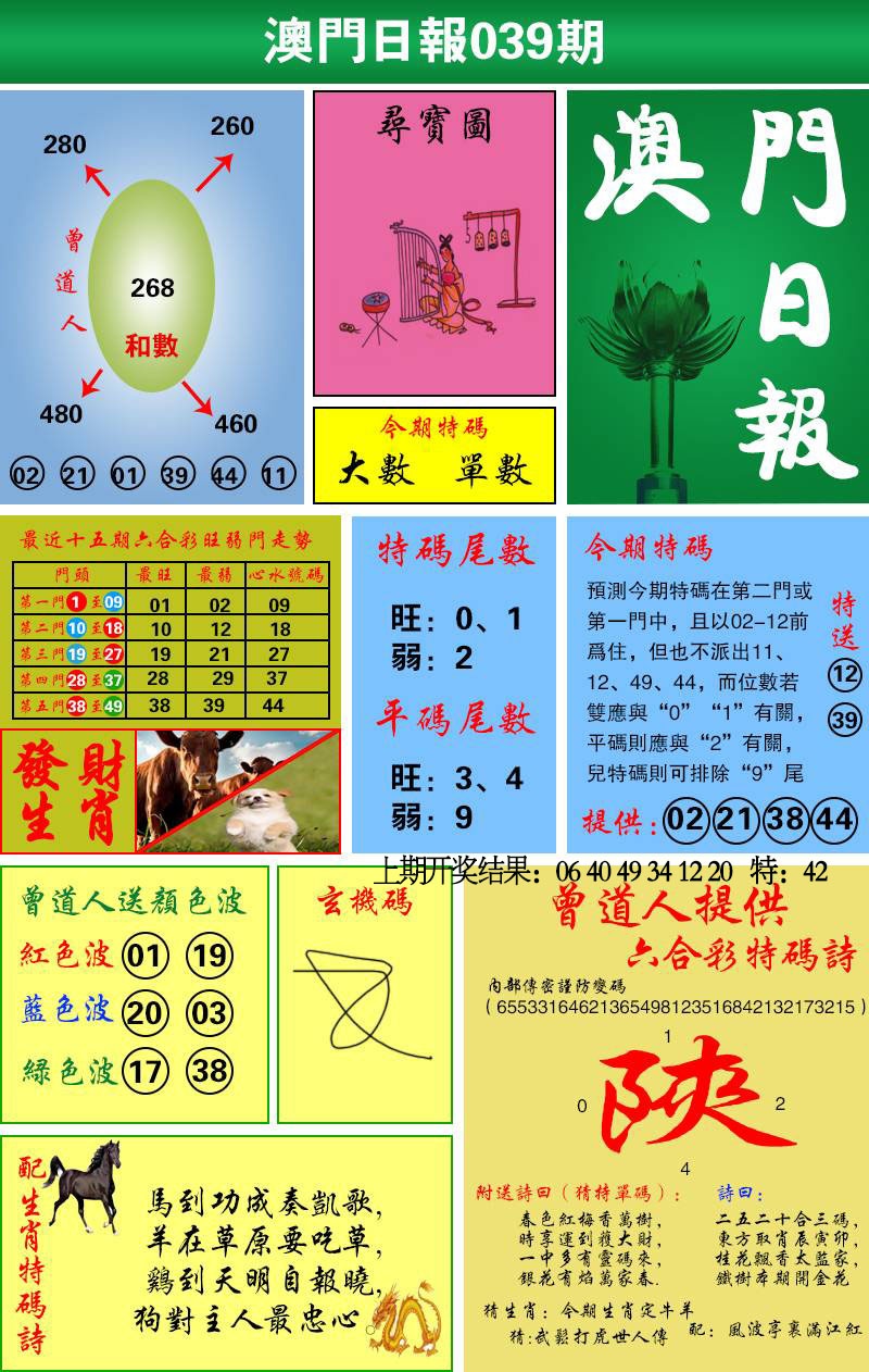 039期澳门日报[图]