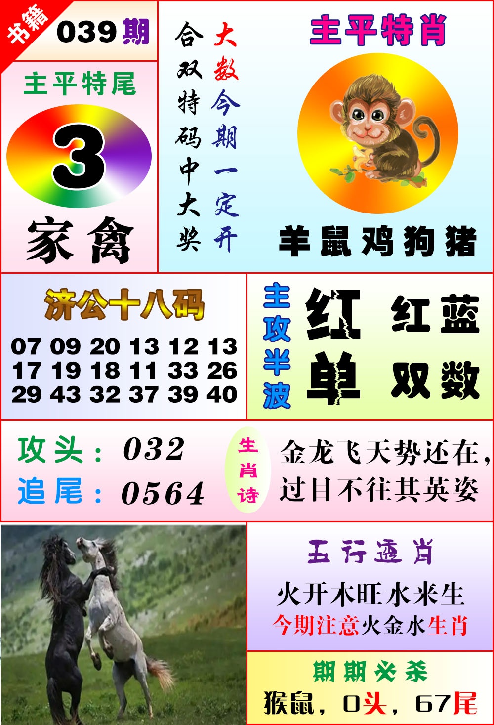 039期澳门狗头铡[图]