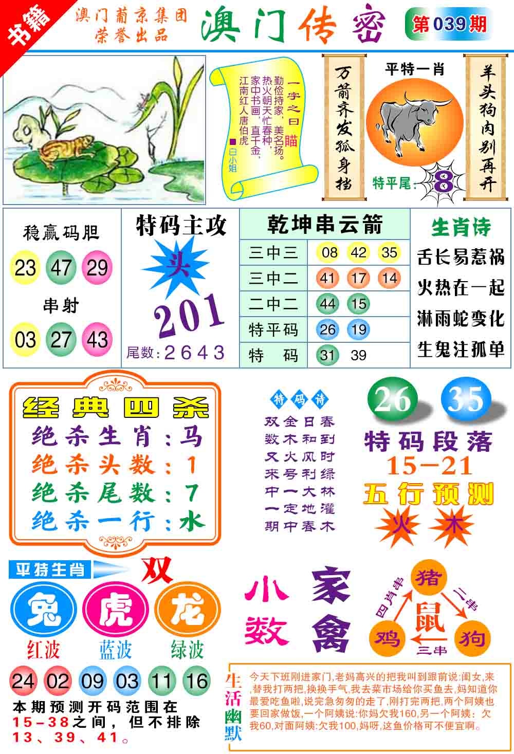 039期澳门传密心水[图]