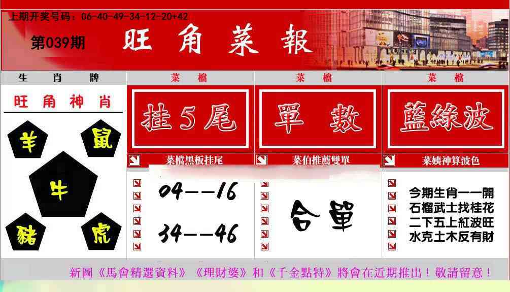 039期旺角菜报[图]