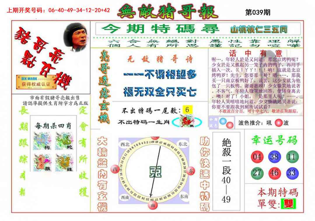 039期无敌猪哥[图]