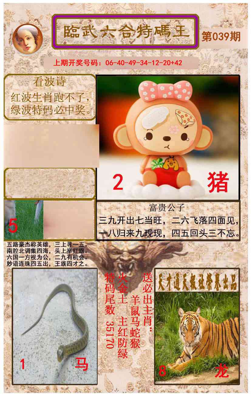 039期临武六合特码王[图]